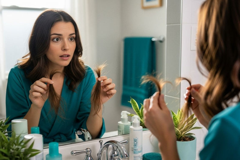 Comprendre la différence entre cheveux secs et abîmés - Piuma Bianca