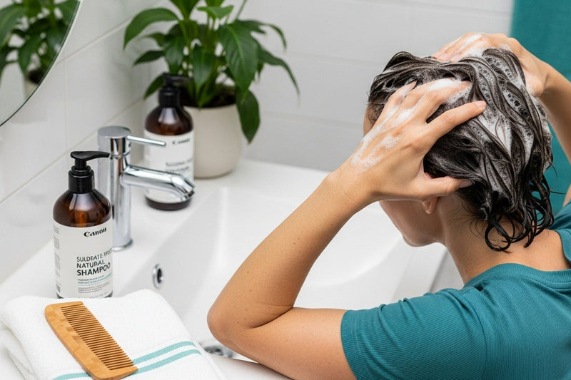 shampooing naturel cheveux brillance