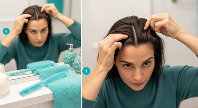 examen cuir chevelu étape