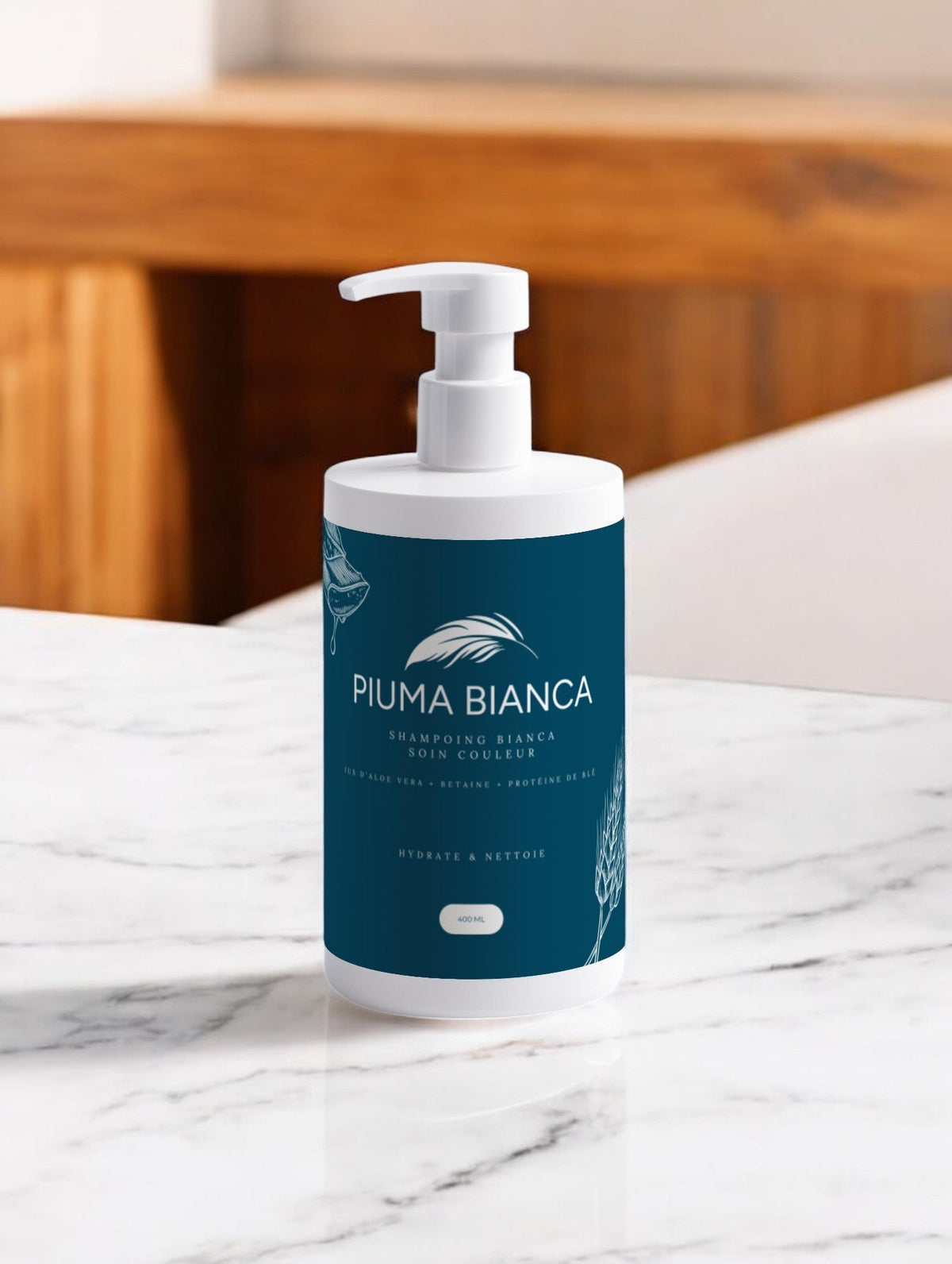 Shampoing Soin Couleur - Pêche & Pamplemousse - Piuma Bianca